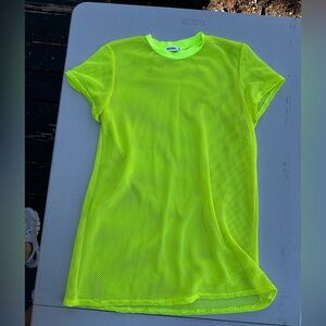 Missguided + Yellow T-Shirt Dress